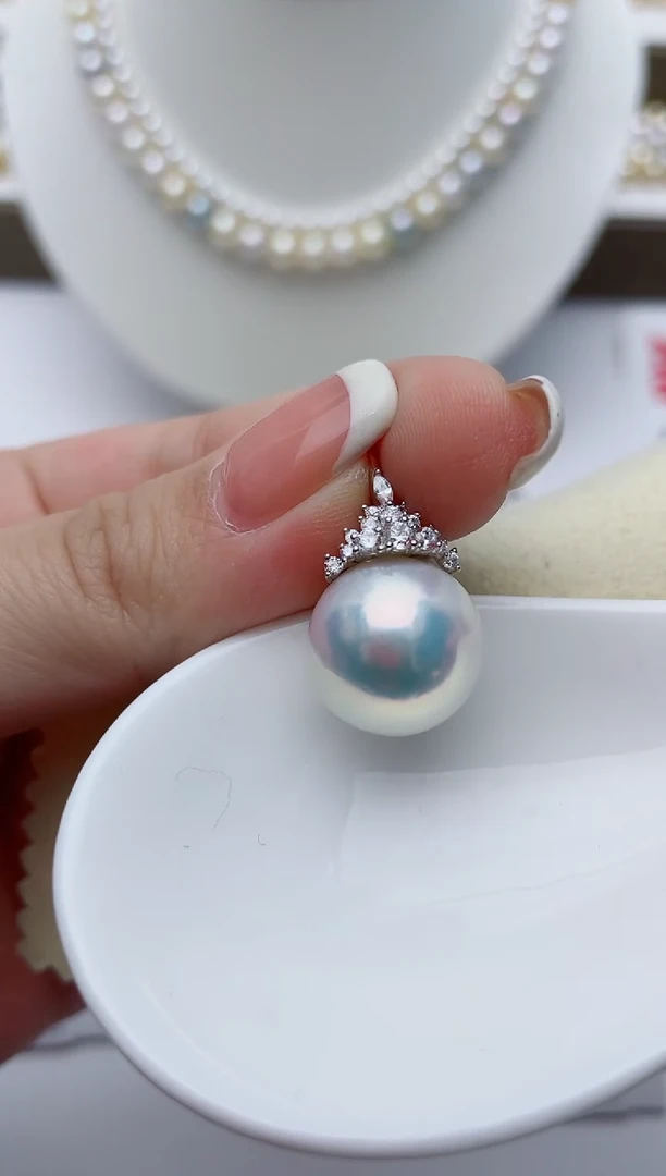 【闪购商品】淡水珍珠颈饰银S925镶嵌W23