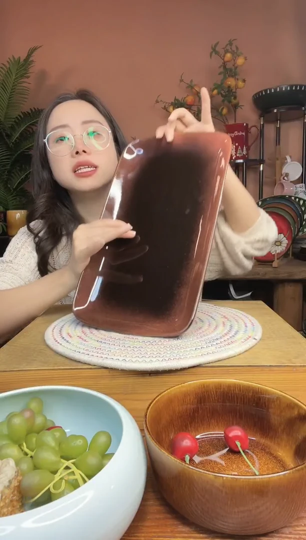 陶瓷13英寸大号长方盘 微瑕疵