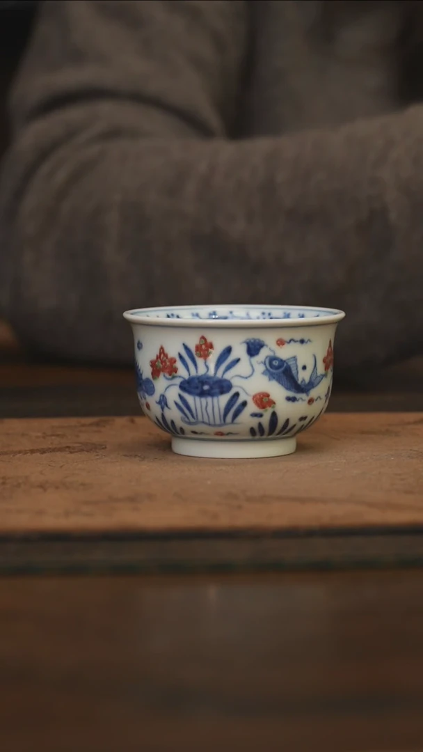 杯柴窑青花破价福利