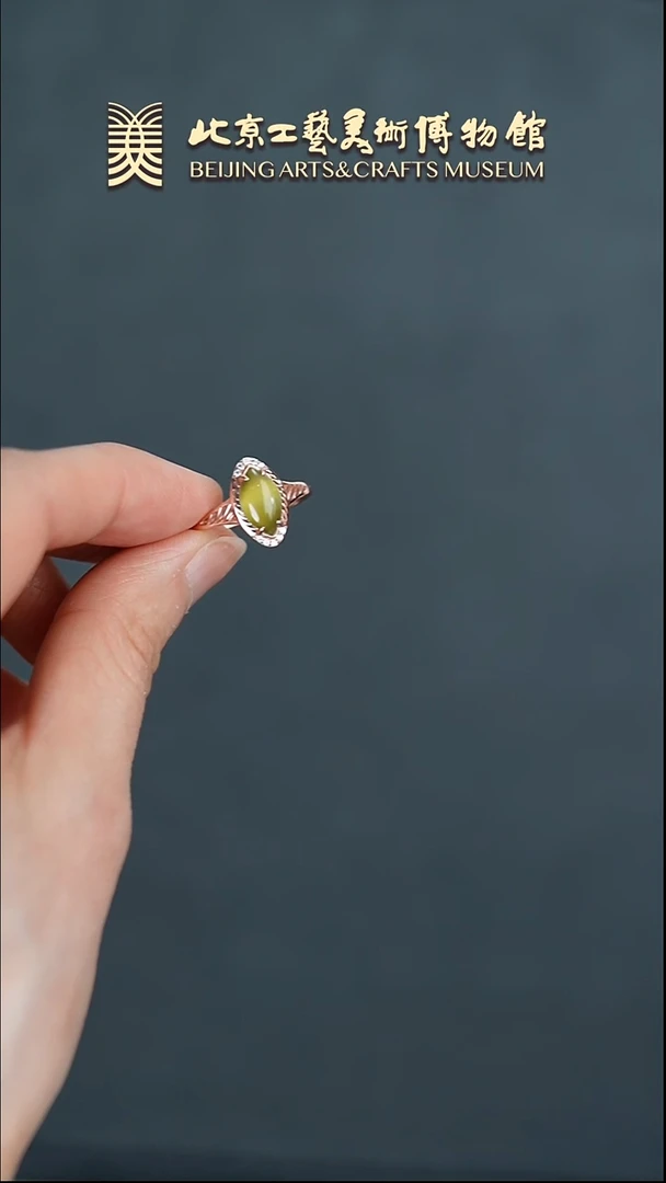 【闪购商品】和田玉戒指银S925镶嵌B0308GMD030猫眼戒指