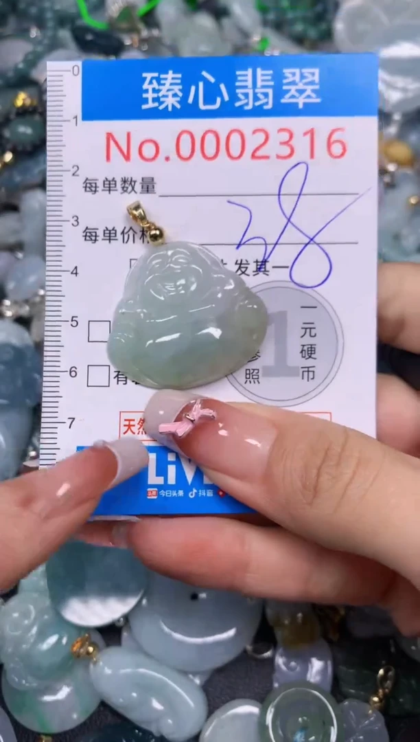 【闪购商品】翡翠颈饰未镶嵌含绳0002316