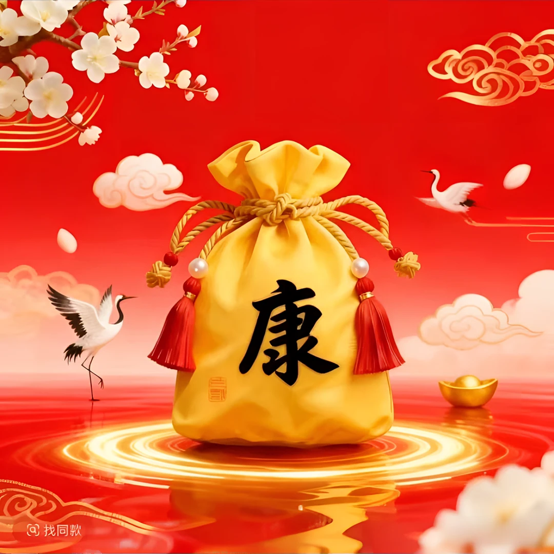 2号 康康 手绘卡 生肖贴福卡