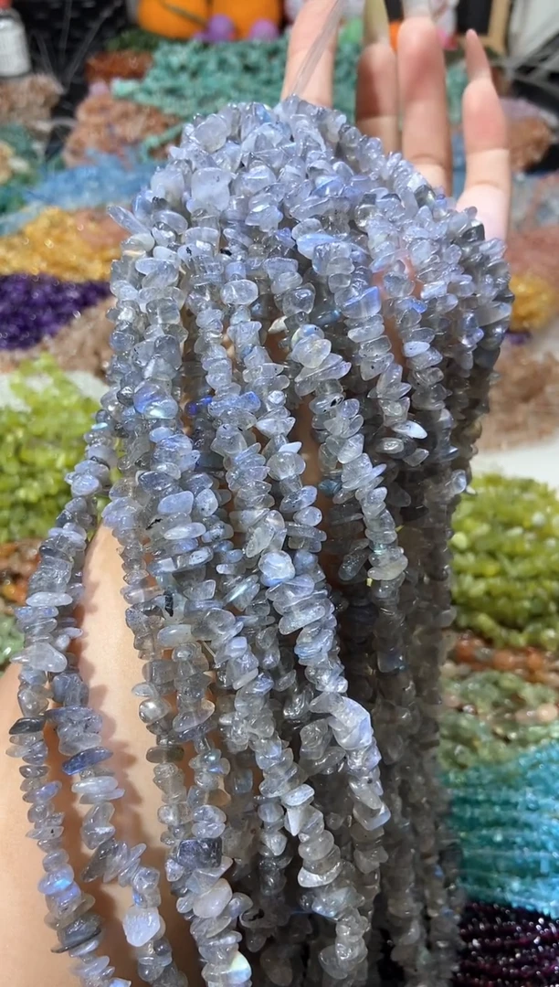 水晶珠宝半成品未镶嵌灰月光