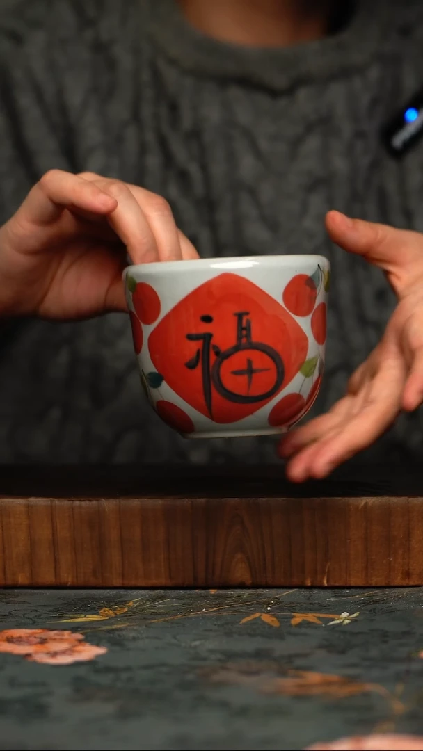 瓷片釉下彩手工手绘同款陶器