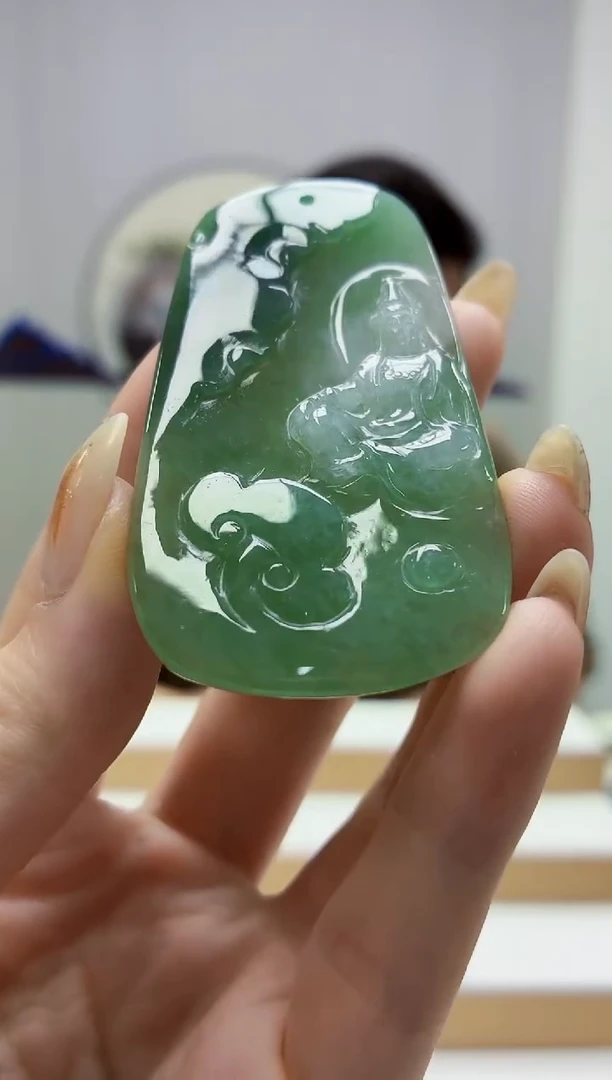 未镶嵌定制翡翠4917jw-毛货挂件49