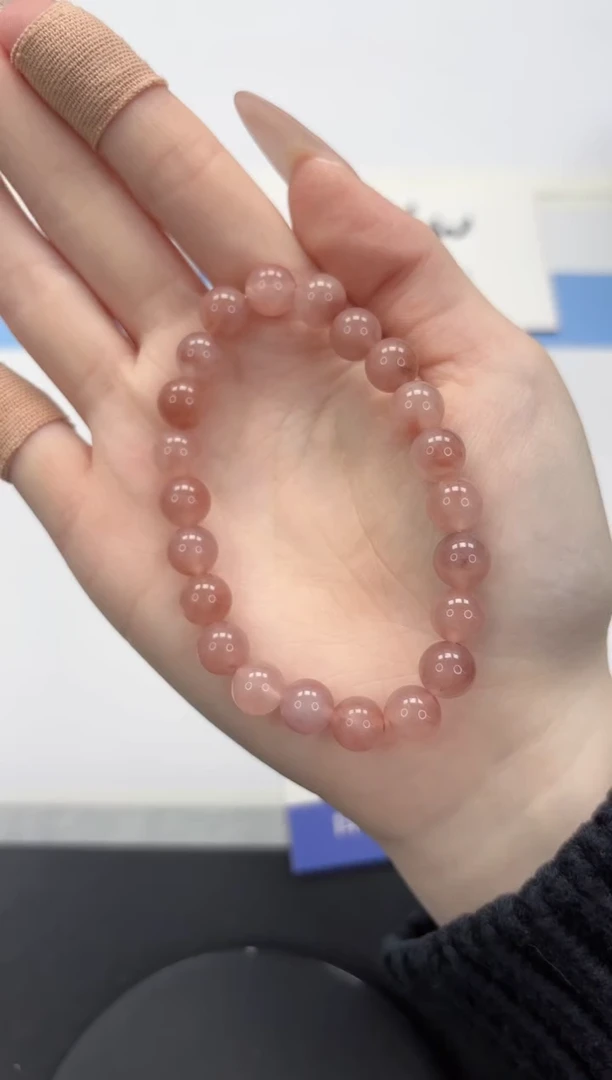 【闪购商品】石英质玉手镯未镶嵌桃花zc