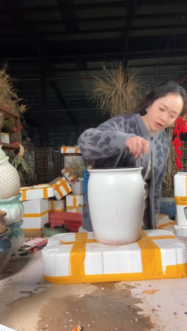 宜兴紫砂粗陶花盆20/26