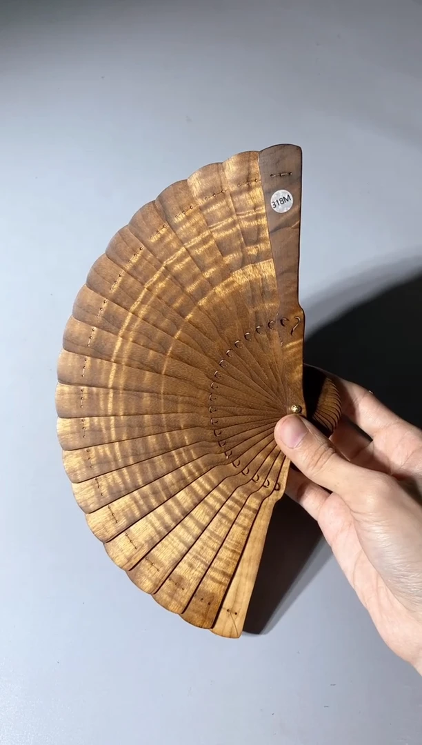 金丝楠318号15cm金丝楠木小叶桢楠扇子