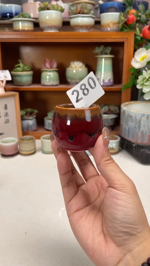 瓷片280知木小芳花盆