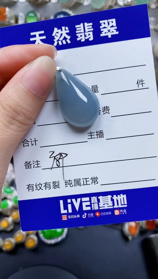 翡翠银S925镶嵌颈饰389