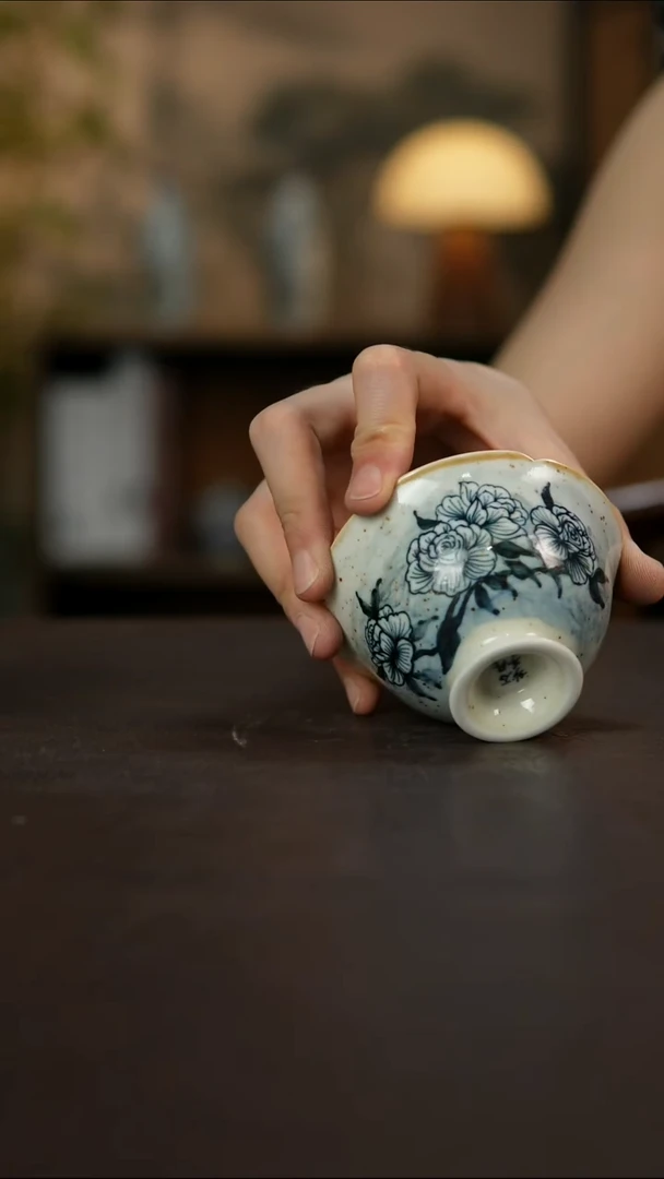 杯景德镇陶瓷杯碗柴烧多人