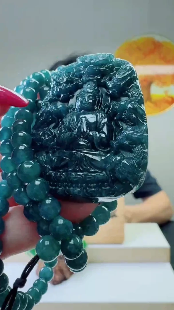 颈饰未镶嵌翡翠天然A货翡翠  多样性随机发其一