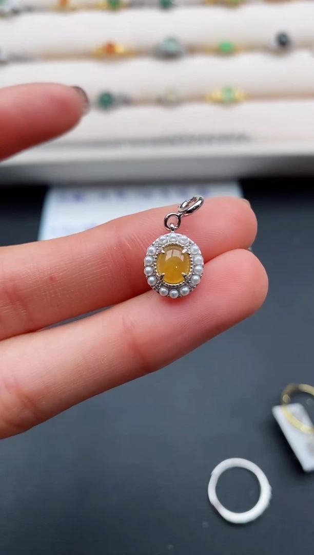 银S925镶嵌戒指翡翠55555555+8