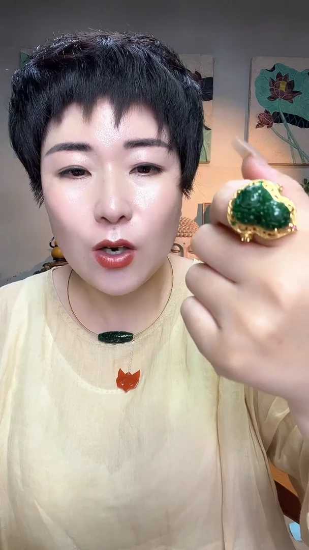 合金戒指翡翠688