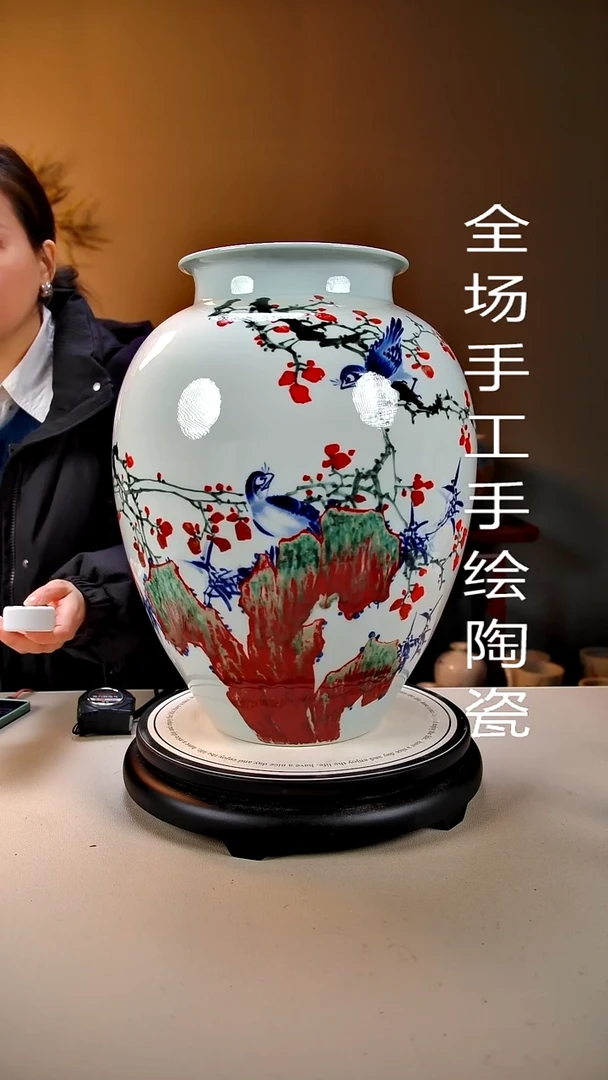 摆件陶景德镇手绘陶瓷39