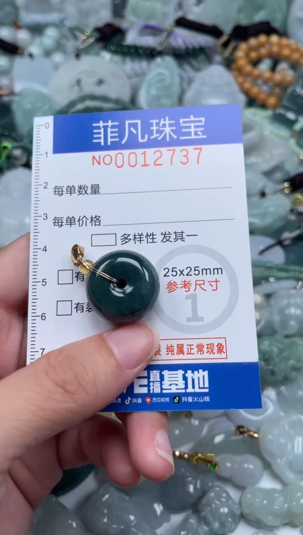 颈饰未镶嵌翡翠12737