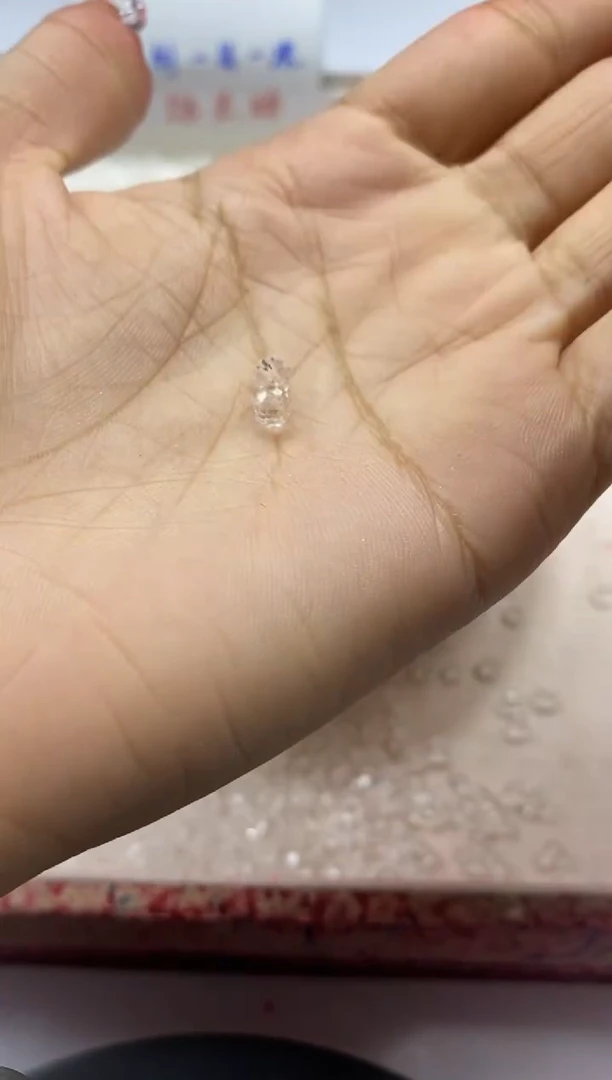 【闪购商品】水晶颈饰未镶嵌w1400白水晶切面算盘4mm*60颗