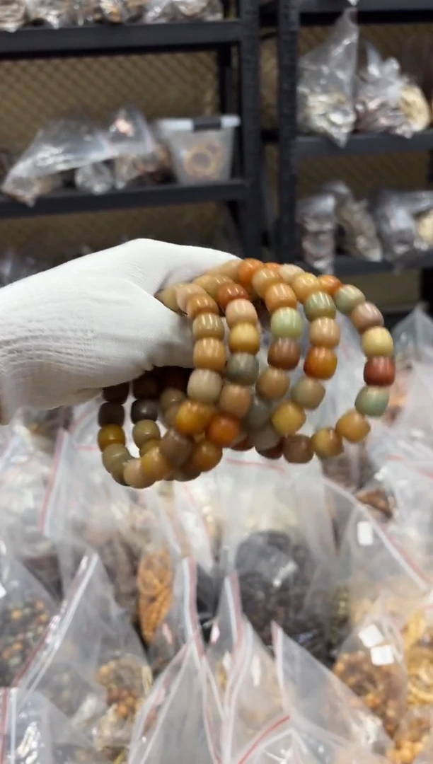 手串菩提根/象牙果12孔一般干磨（921）新