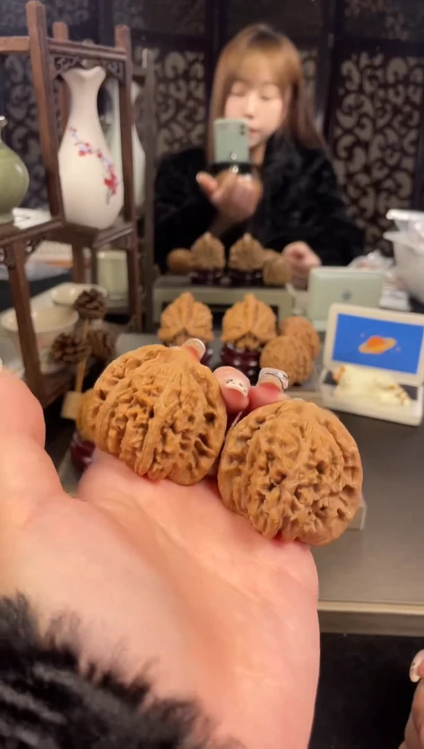 【闪购商品】文玩核桃把件四座楼45尺-18