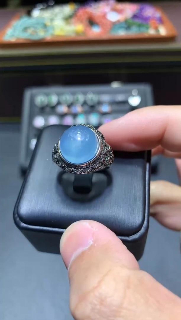 【闪购商品】海蓝宝石戒圈未镶嵌Y64