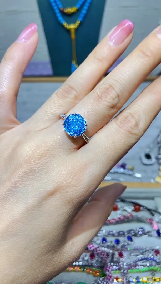 银S925镶嵌耳饰紫晶1