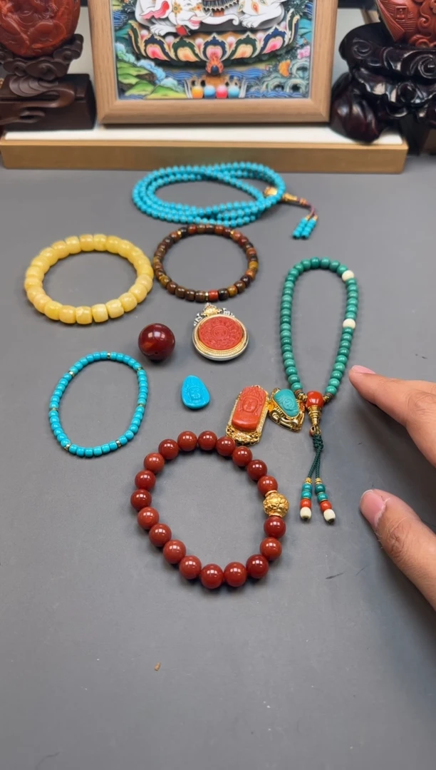 【闪购商品】绿松石手串手串未镶嵌手串手串