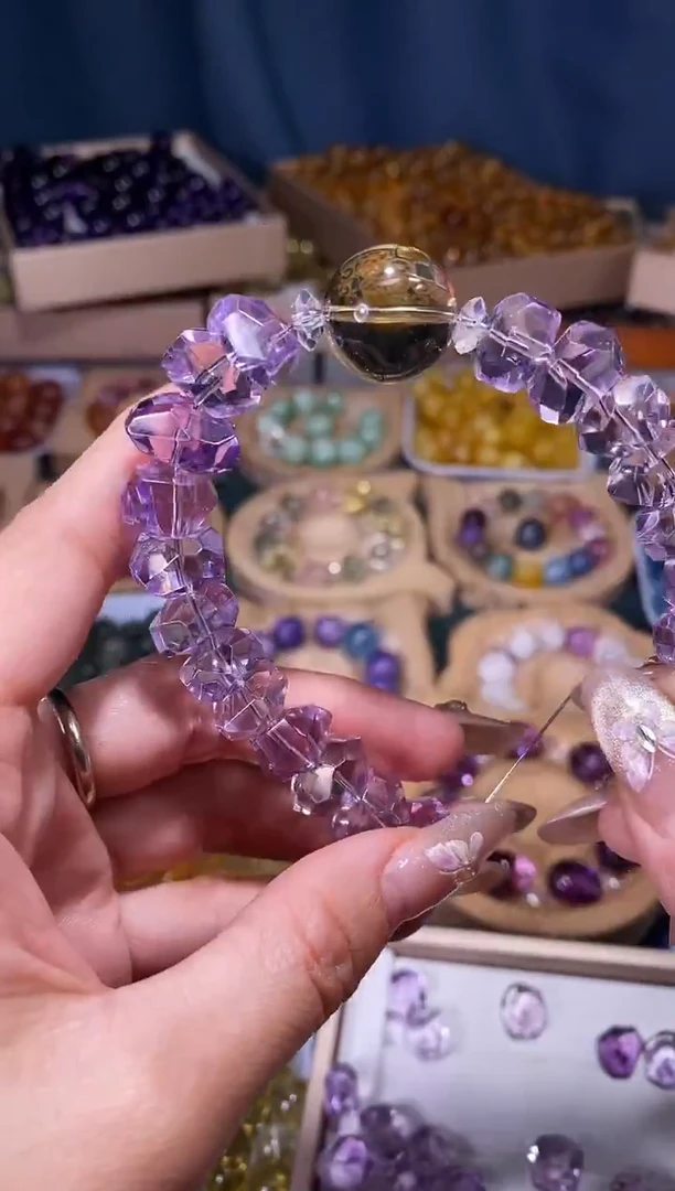 未镶嵌手串水晶玻利维亚钻切隔珠一颗