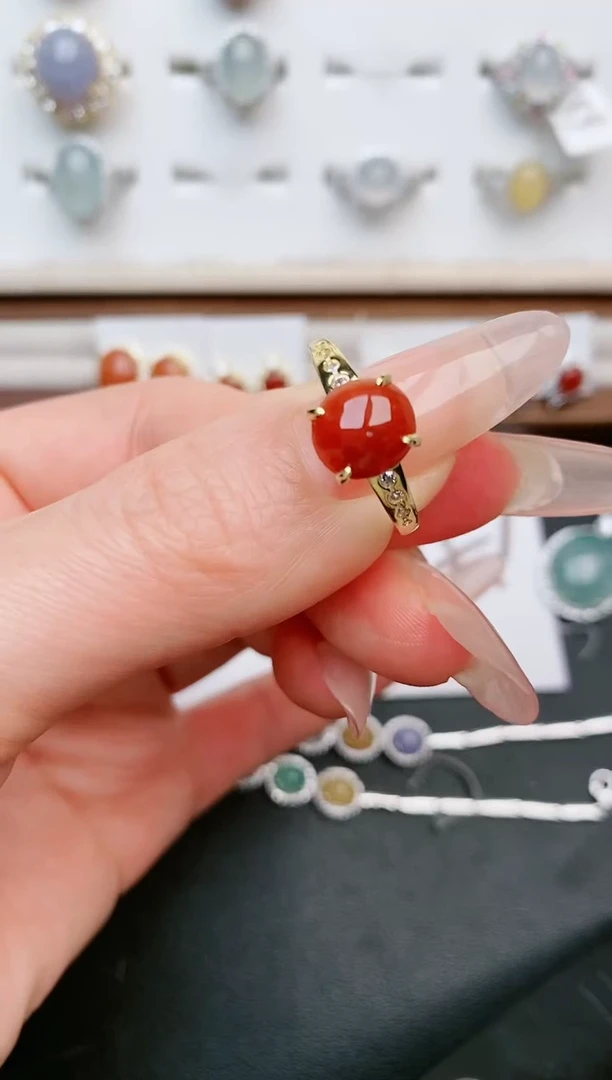 【闪购商品】翡翠戒指银S925镶嵌....