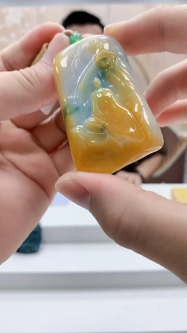 定制翡翠未镶嵌4812bb-毛货挂件36