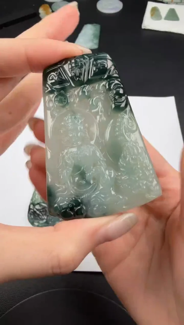 吊坠(不含链)未镶嵌翡翠翡翠饰品-81