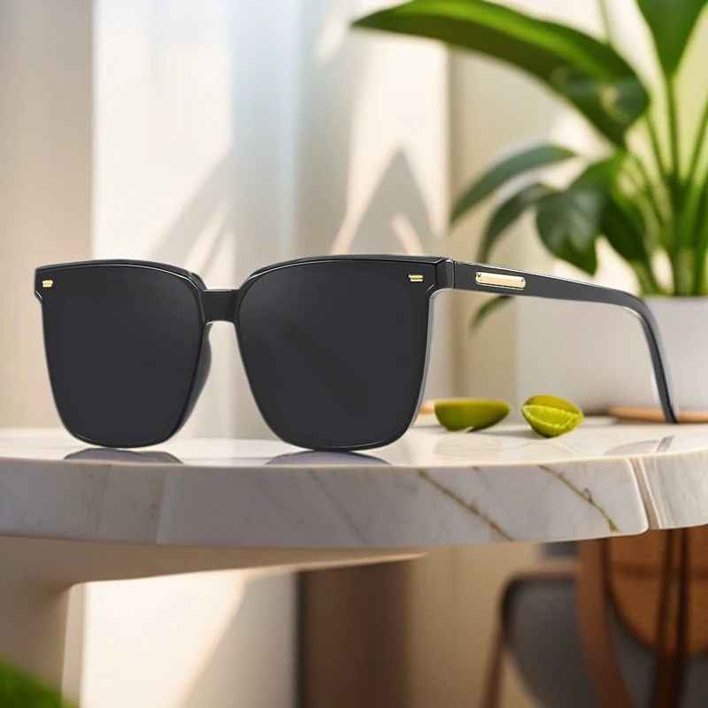 2025新款时尚百搭偏光户外防晒太阳镜男女款出游度假必备气质墨镜