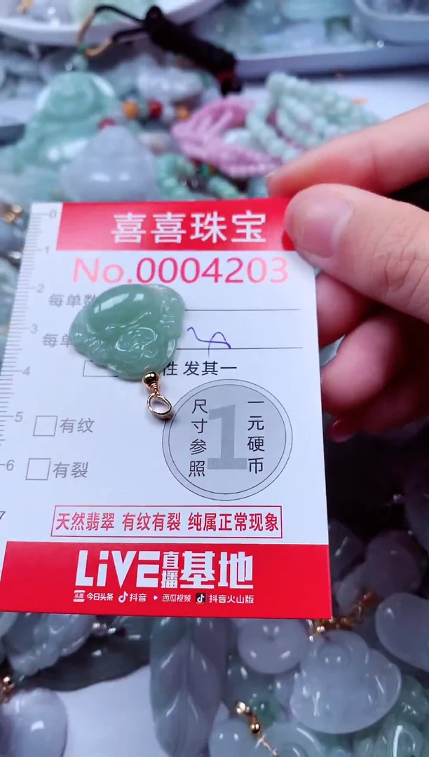 吊坠(不含链)未镶嵌翡翠4203