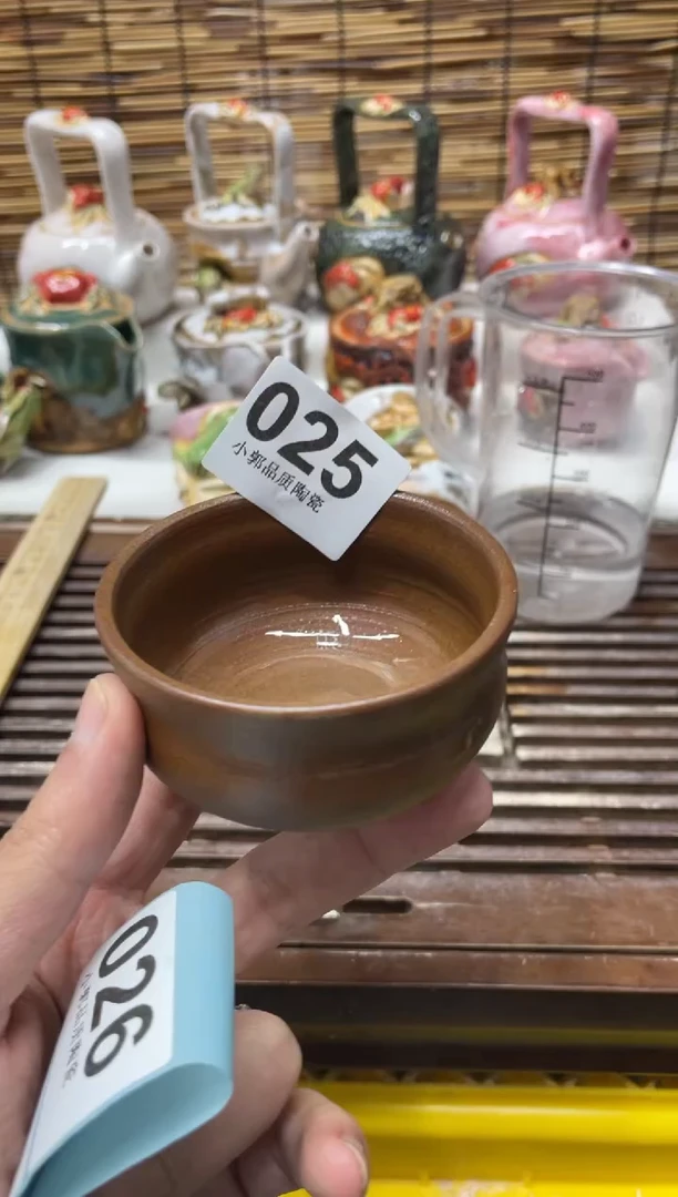 【闪购商品】杯025精美粗陶手工柴烧
