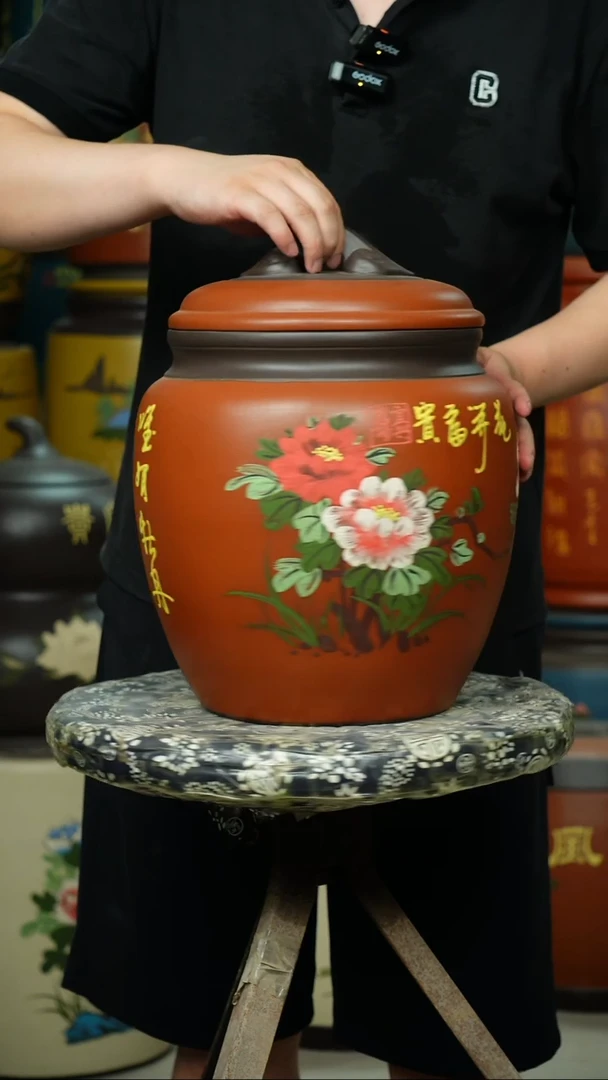 宜兴原矿紫砂茶叶罐