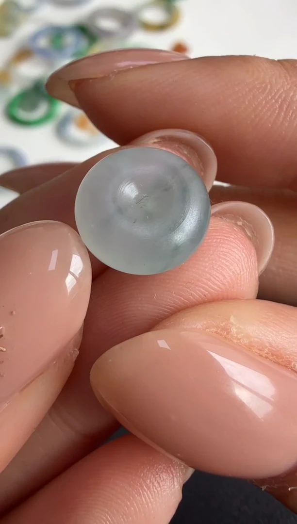 未镶嵌定制翡翠平安扣尺寸11.2*5.1价格230+23