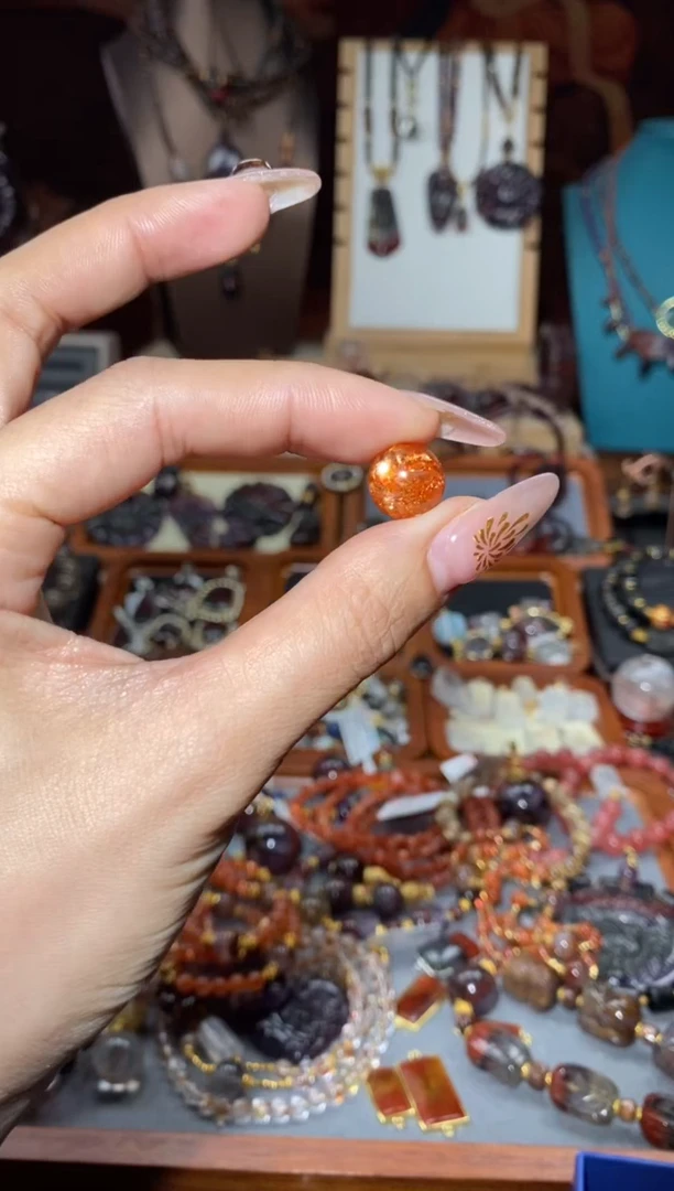 【闪购商品】日光石单颗未镶嵌金太阳12mm