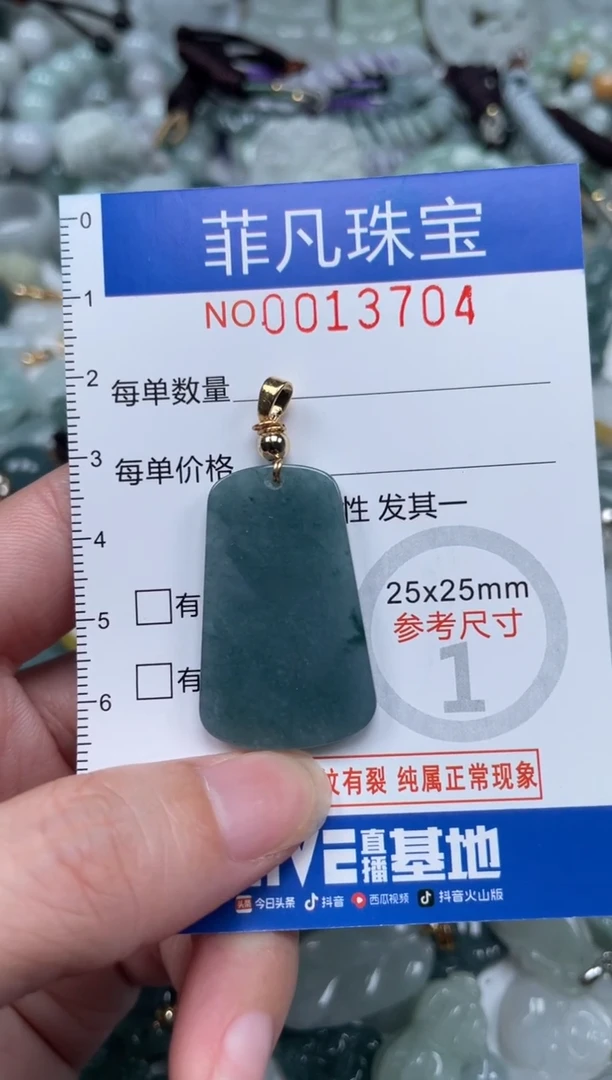 颈饰未镶嵌翡翠13704