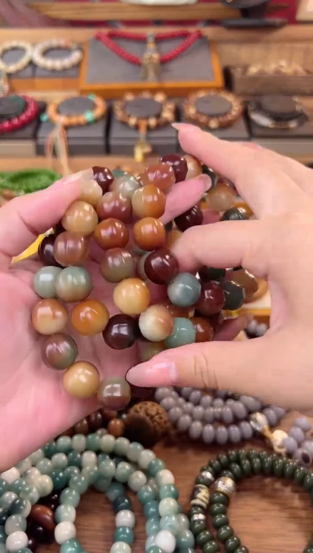 【闪购商品】菩提根/象牙果手串敦煌鲨鱼背1.4单圈（发其一