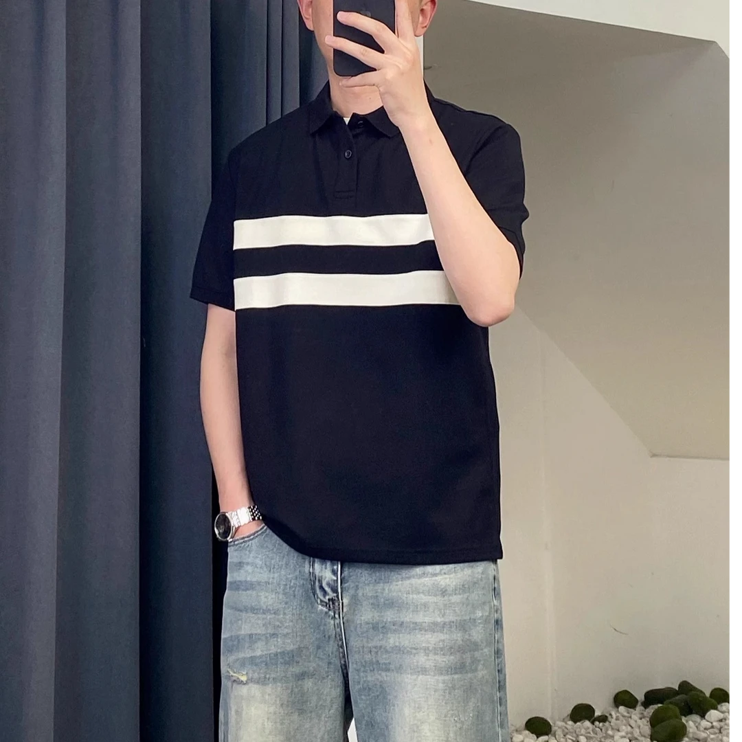 达司勒娜polo衫男短袖夏季新款潮流百搭男士有领体恤半袖上衣潮