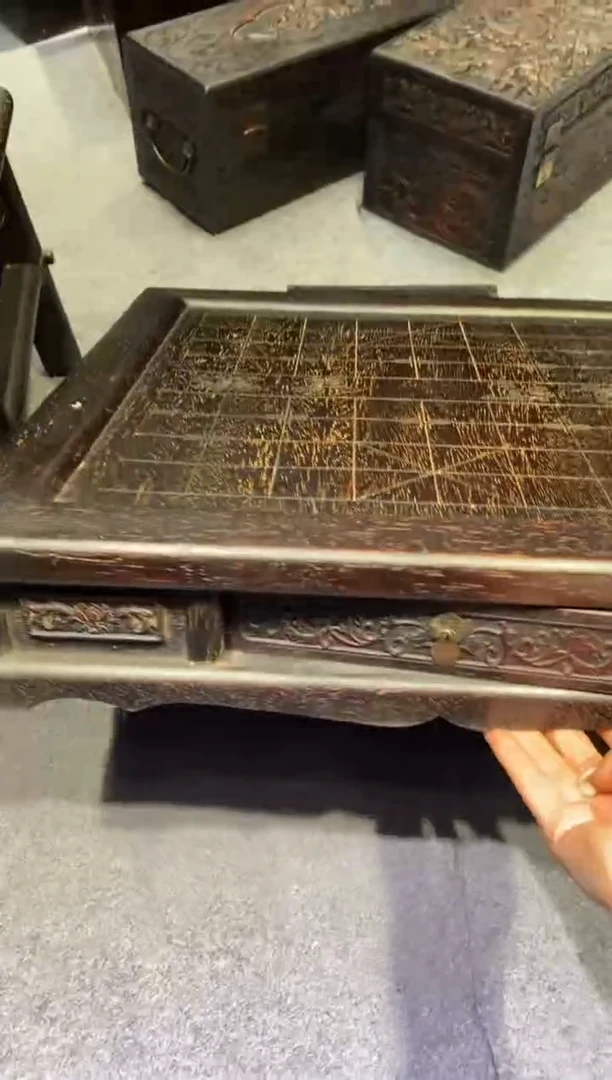 木l****g紫檀拆件雕刻板以直播间实物为准微瑕老物件