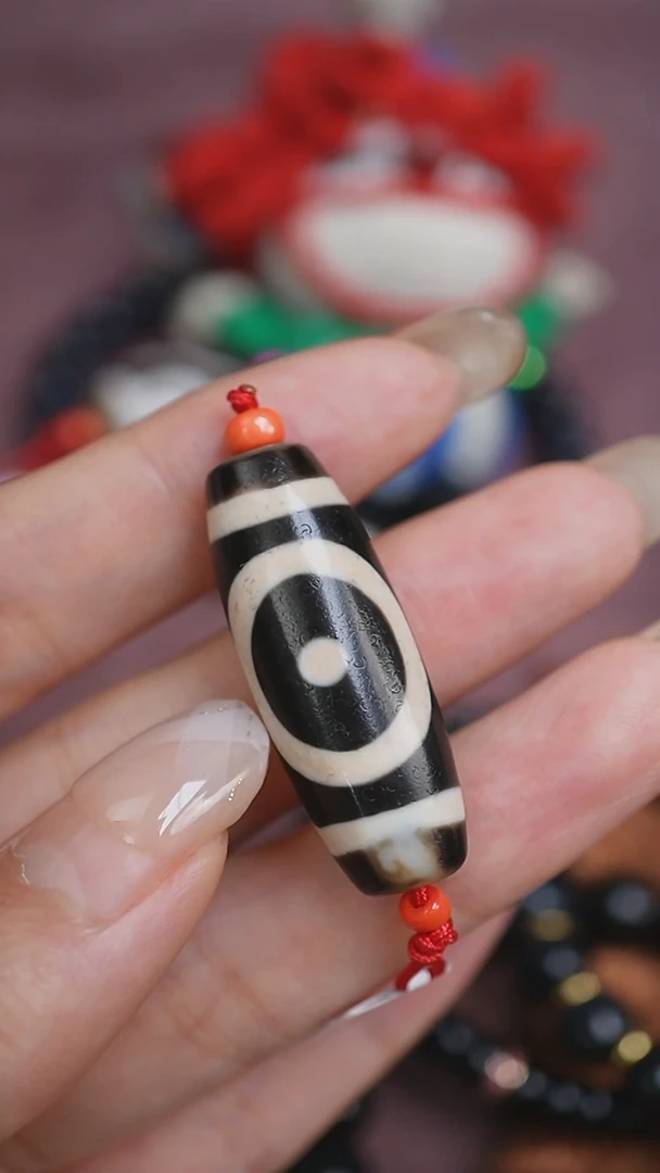 未镶嵌颈饰玛瑙/玉髓A****1蚀花玛瑙珠定制编绳