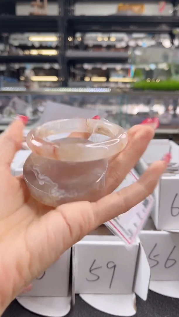 未镶嵌手镯石英质玉60圈口 （赠品镯心）3985263