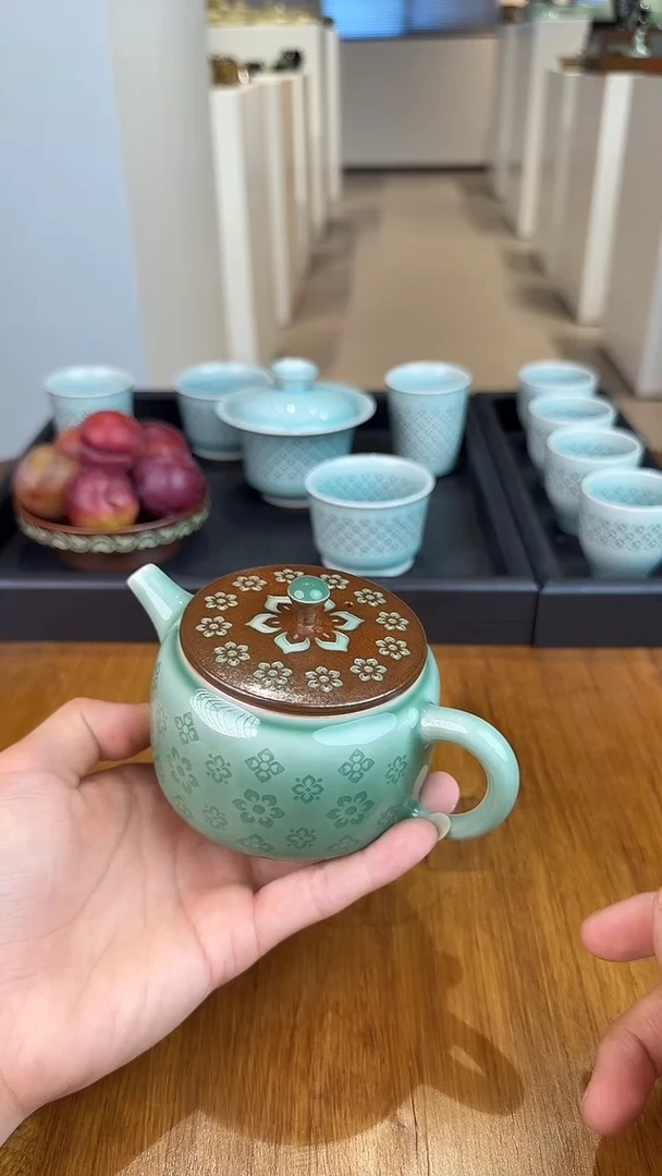 青瓷手工茶器包邮
