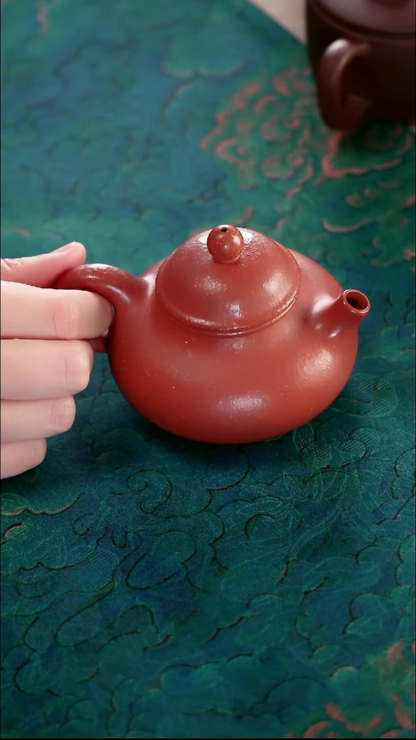 茶壶紫砂粗砂红降坡精工容天