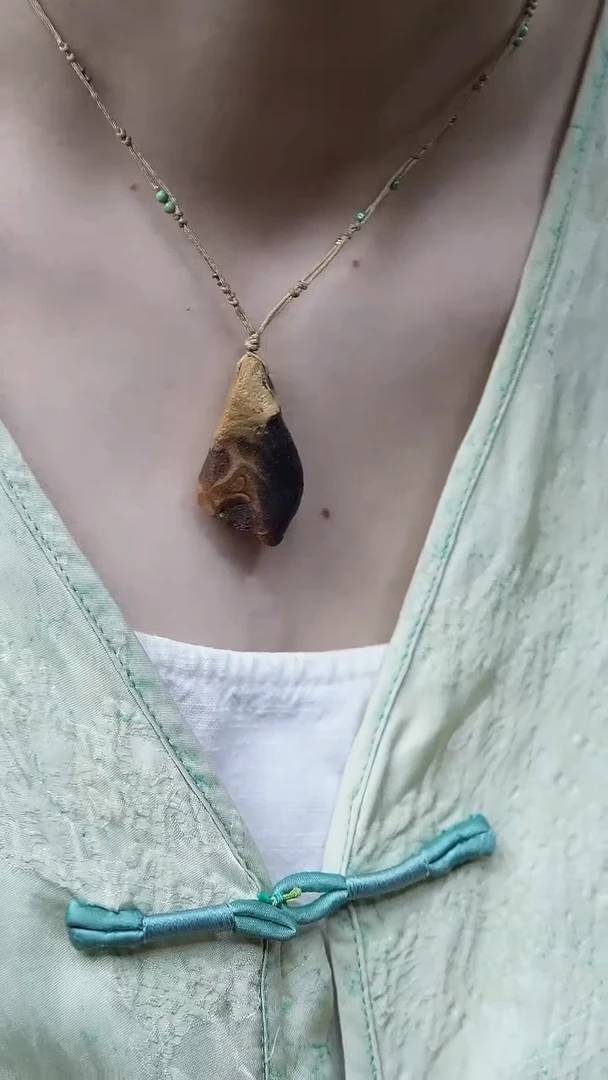 裸石蜜蜡未镶嵌*设计款*蜜蜡锁骨链*百搭长短可调节