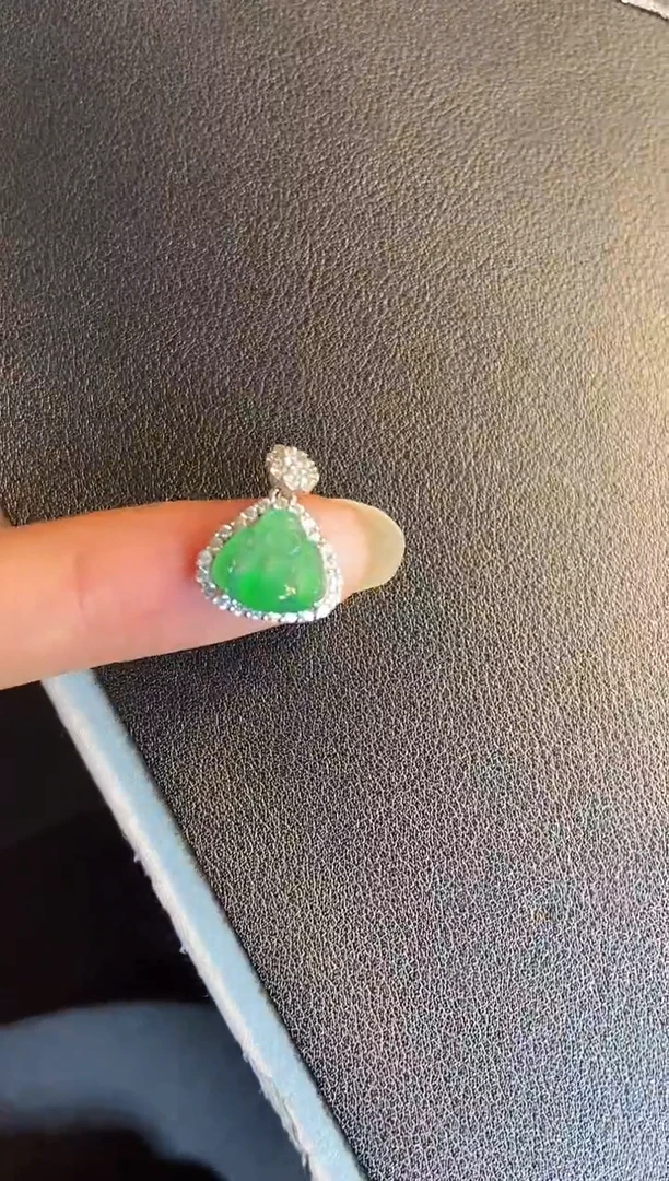 吊坠(不含链)银S925镶嵌翡翠1