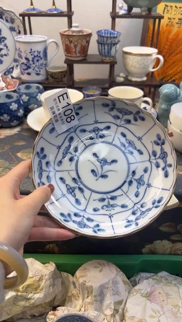 杯泡*?茵澜瓷器瓷片108