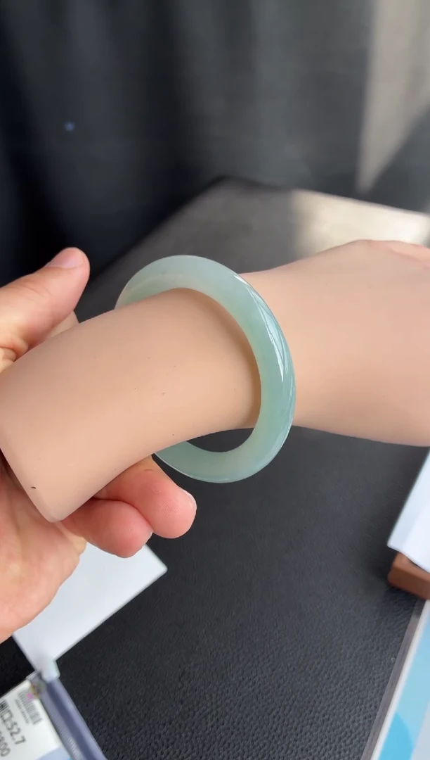 未镶嵌手镯翡翠25号52.5*9.1*9.5圆条