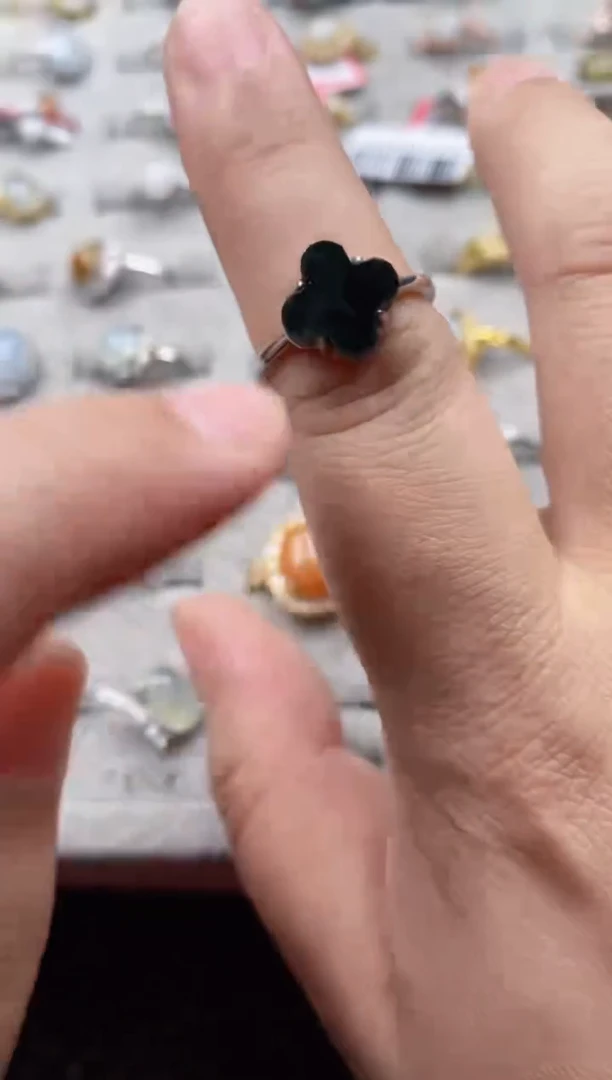 【闪购商品】翡翠戒指银S925镶嵌22222---6