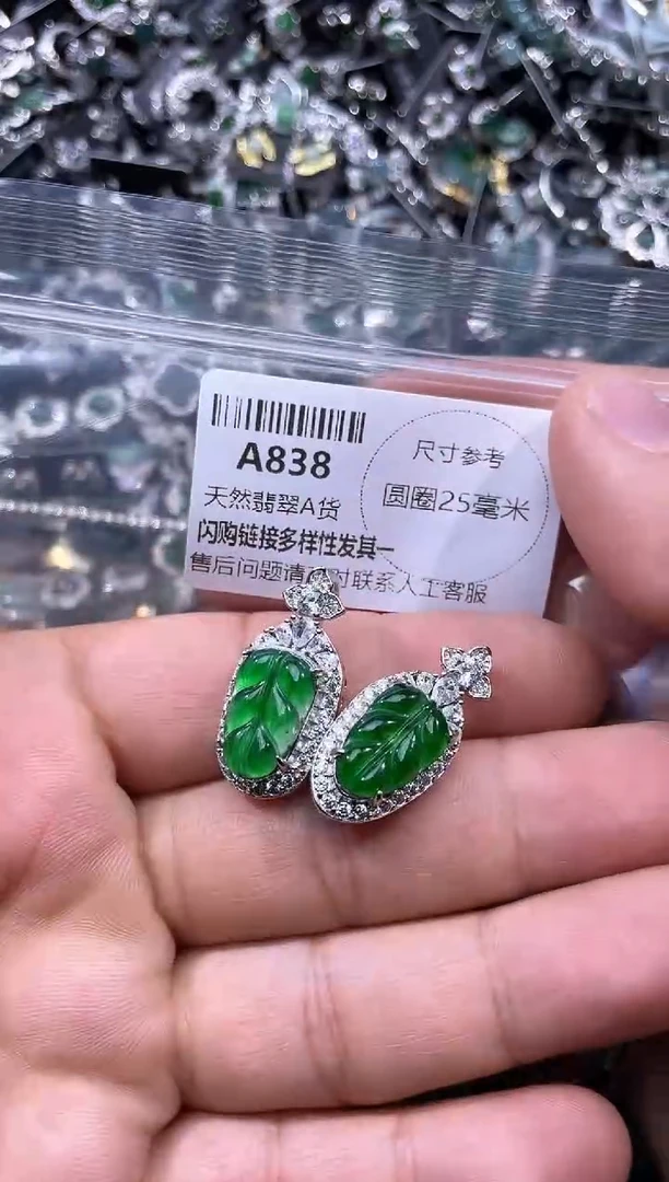 【闪购商品】翡翠颈饰未镶嵌A838多样性发其一